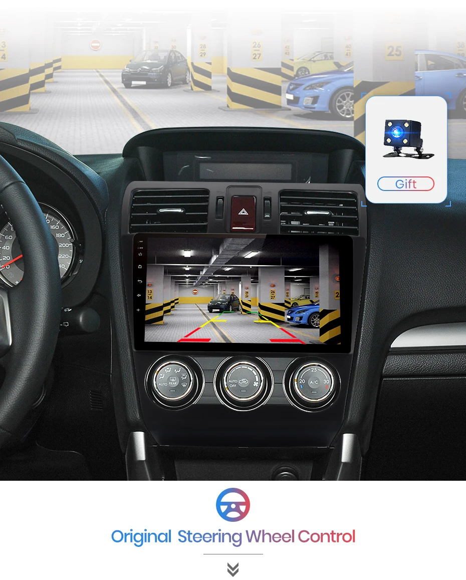 Junsun V1 Android 9,0 2G+ 32G DSP автомобильный Радио Мультимедиа Видео плеер для Subaru Forester 2013- навигация gps 2 din Авторадио