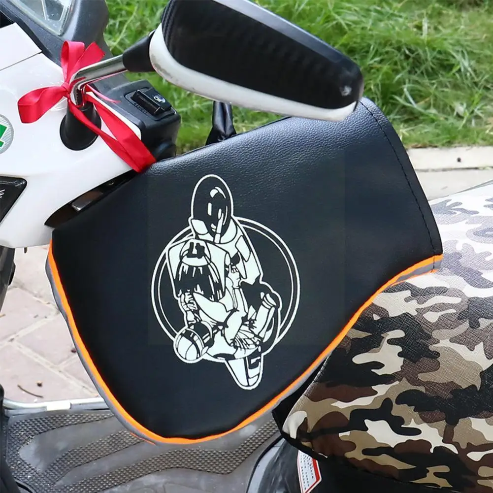 

Riding Gloves Free Size Electric Bike Plus Velvet Warm Handlebar Waterproof Battery Riding Glove Cover Motorcycle Cover B8t1