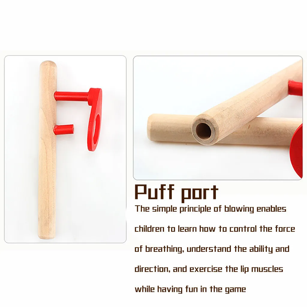 

Kids Toys Wooden Magic Suspension Ball Blowing Ball Balance Toys Nostalgic Gadgets Fun Traditional Educational Games Toys