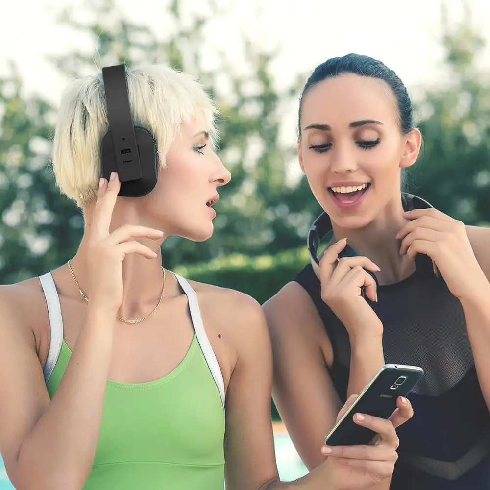 Hi-Fi стереонаушники Bluetooth 4 2 беспроводные наушники aptX ll Накладные музыкальная