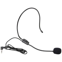 portable 3 5mm plug headwear microphone voice amplifier for iphone windows pc