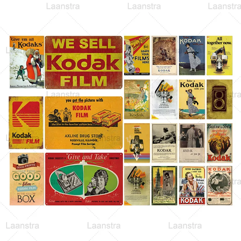 Металлическая жестяная вывеска Классическая Ретро Kodak пленочные Винтаж постер