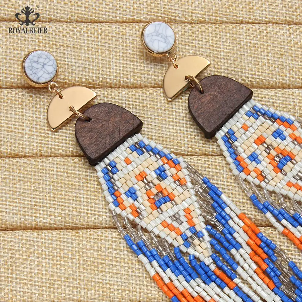 Новый дизайн Свадебные украшения для женщин с разноцветными бусинами эффектные