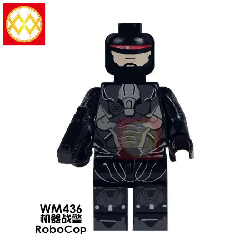 WM436 Hello Boy Ghost мотоциклист Гидра строительные блоки Surfur Firestorm Robocop Blade Supervillians красные игрушки в форме черепа детские подарки - Цвет: WM436