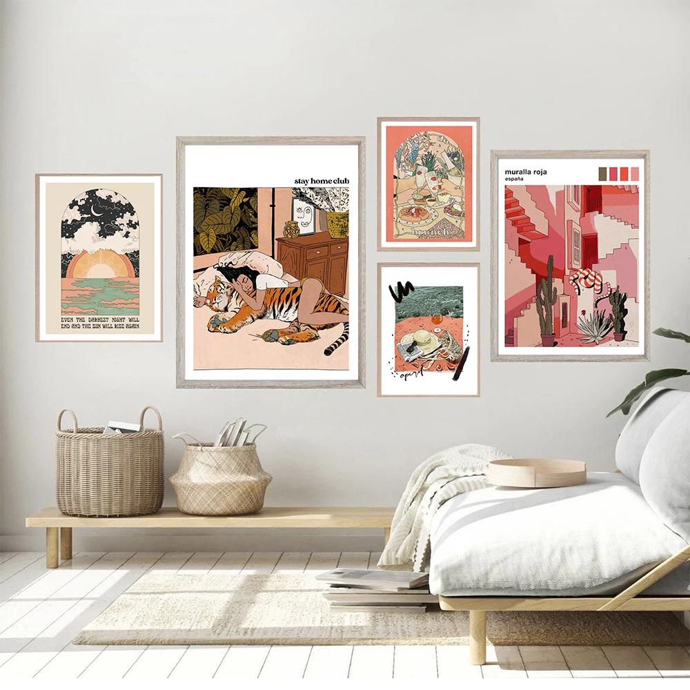 Абстрактная Скандинавская детские брюки с тигровым анимальным изображение Muralla