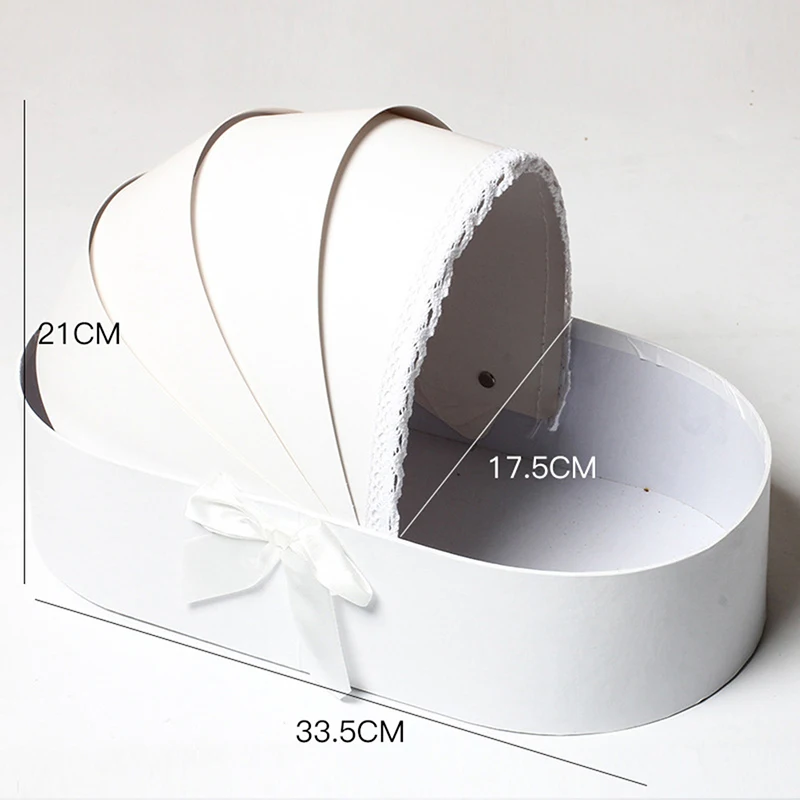 Кружевная корзина для бокса с цветами подарочная упаковки букета на свадьбу День