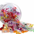 10 шт., разноцветные пластиковые зажимы для шитья