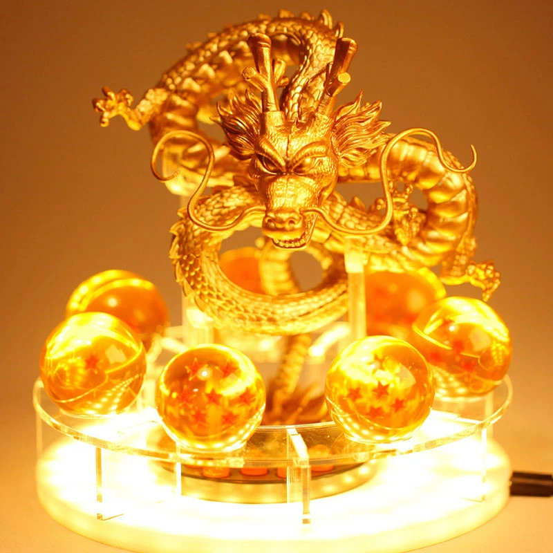 Dragon Ball хрустальный шар базовый светильник Shenlong Jinlong Sun Wukong кукольная