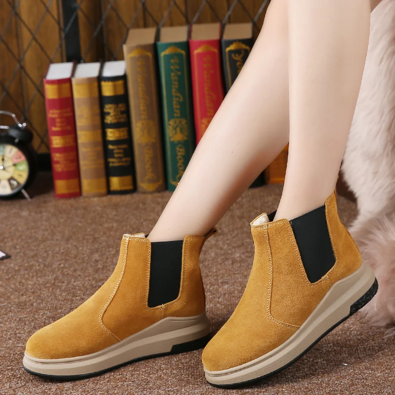 Женские ботинки коллекция 2019 года Зимние ботильоны в байкерском стиле женские