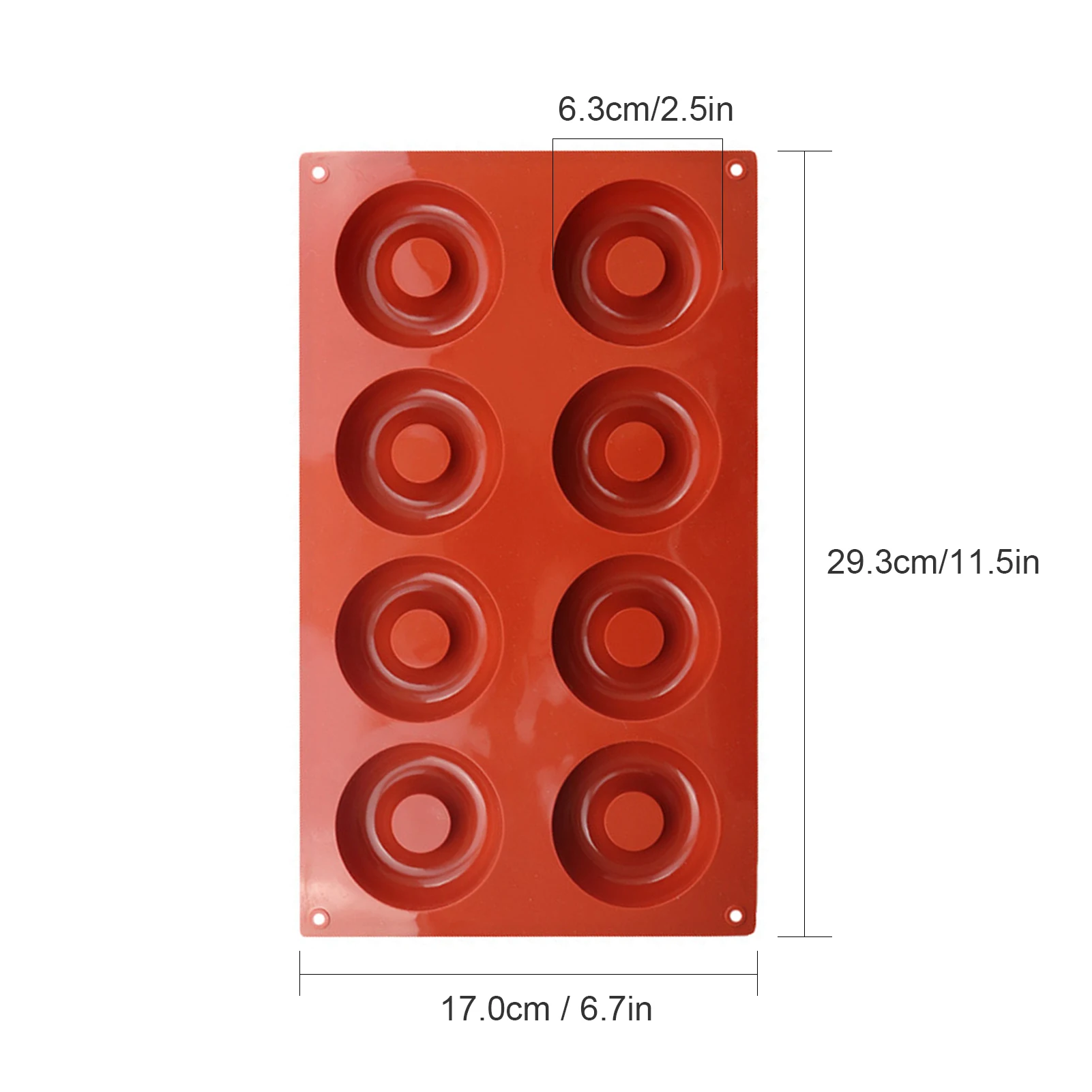 

Silicone Donut Pan Baking Mold Non-stick 8-Cavity Doughnuts Baking Pans Donut Baking Maker DIY Donut Pan Bakeware Tools