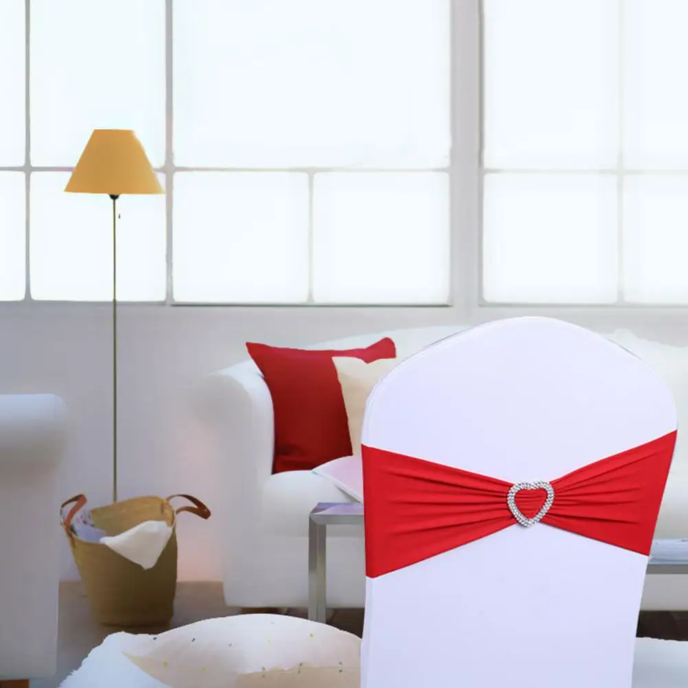 10 шт. Чехол для стула с бантом Высокое качество эластичные праздничные