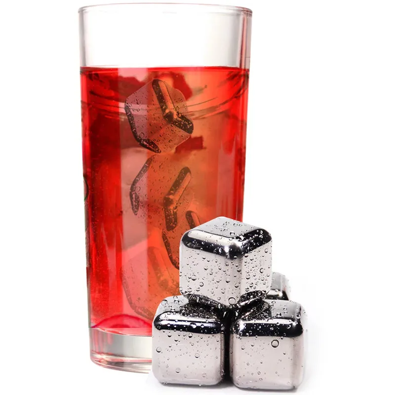 

Stainless Steel Ice Cubes, Reusable Chilling Stones for Whiskey Wine, Keep Your Drink Cold Longer, SGS Test Pass