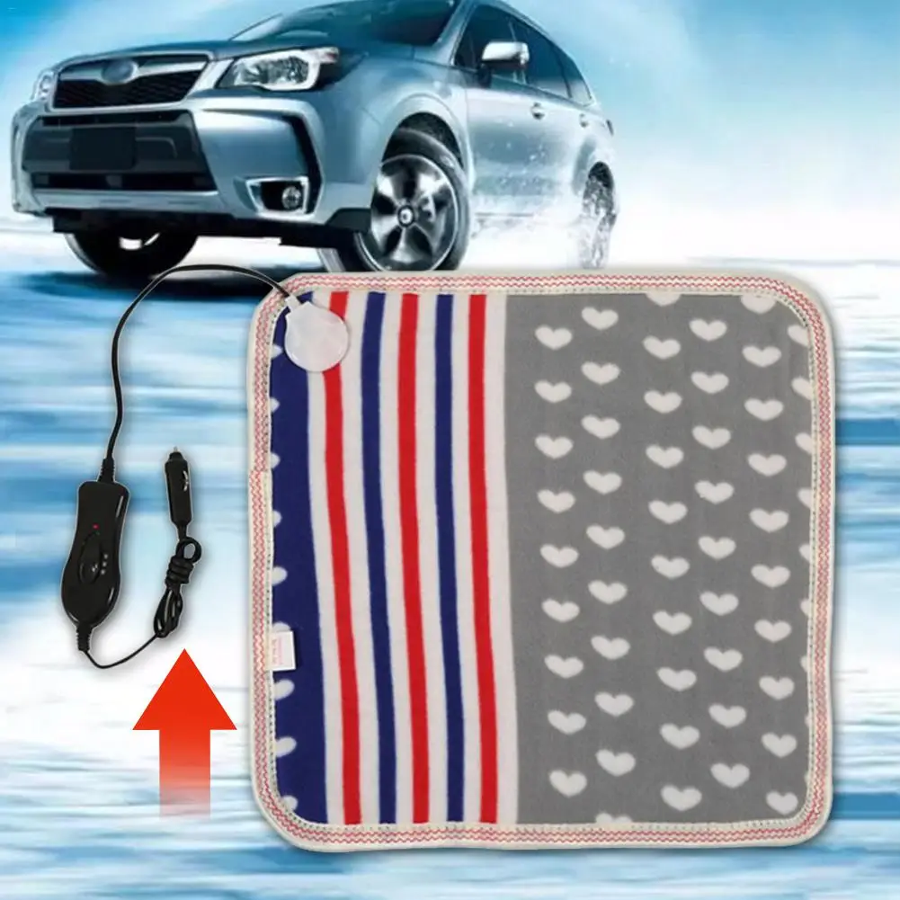 Universal 12V/24V 20W Electric Car Seat Heated Cover Cushion Heater Pad Winter (Color Random Delivery) | Автомобили и мотоциклы