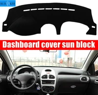 for peugeot 206 2004 2005 2006 2008 dashboard cover sun shade dash mat pad carpet car stickers interior accessories