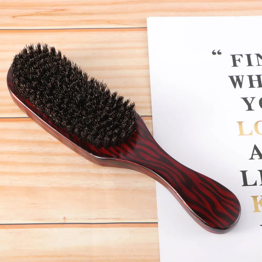 

Natural Bristles Wave Hair Brush Beech Combs Natural Texture Anti-static Hair Care Head Hair Comb for Hair