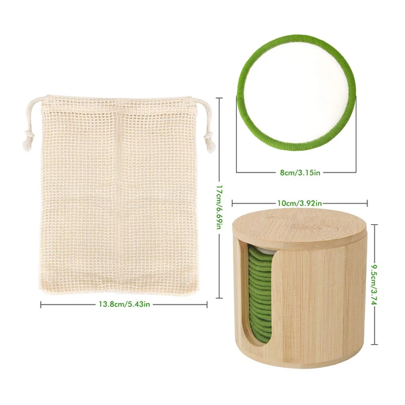 Подушечки Моющиеся Многоразовые для снятия макияжа 16 шт./компл. |