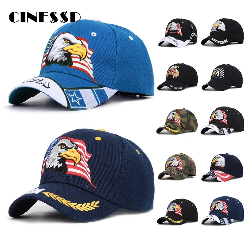 Новинка 2020 модные мужские бейсболки с вышивкой модель орла головной убор
