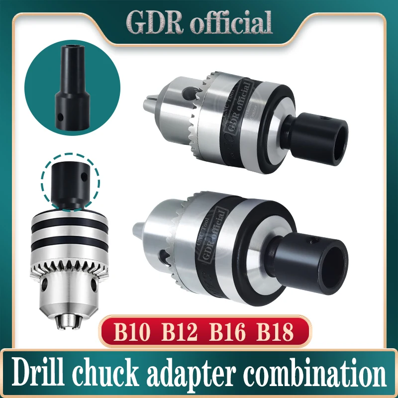 Drill chuck adapter motor shaft drill chuck B10 B12 B16 B18 Locking drill chuck adapter sleeve motor machine taper drill chuck