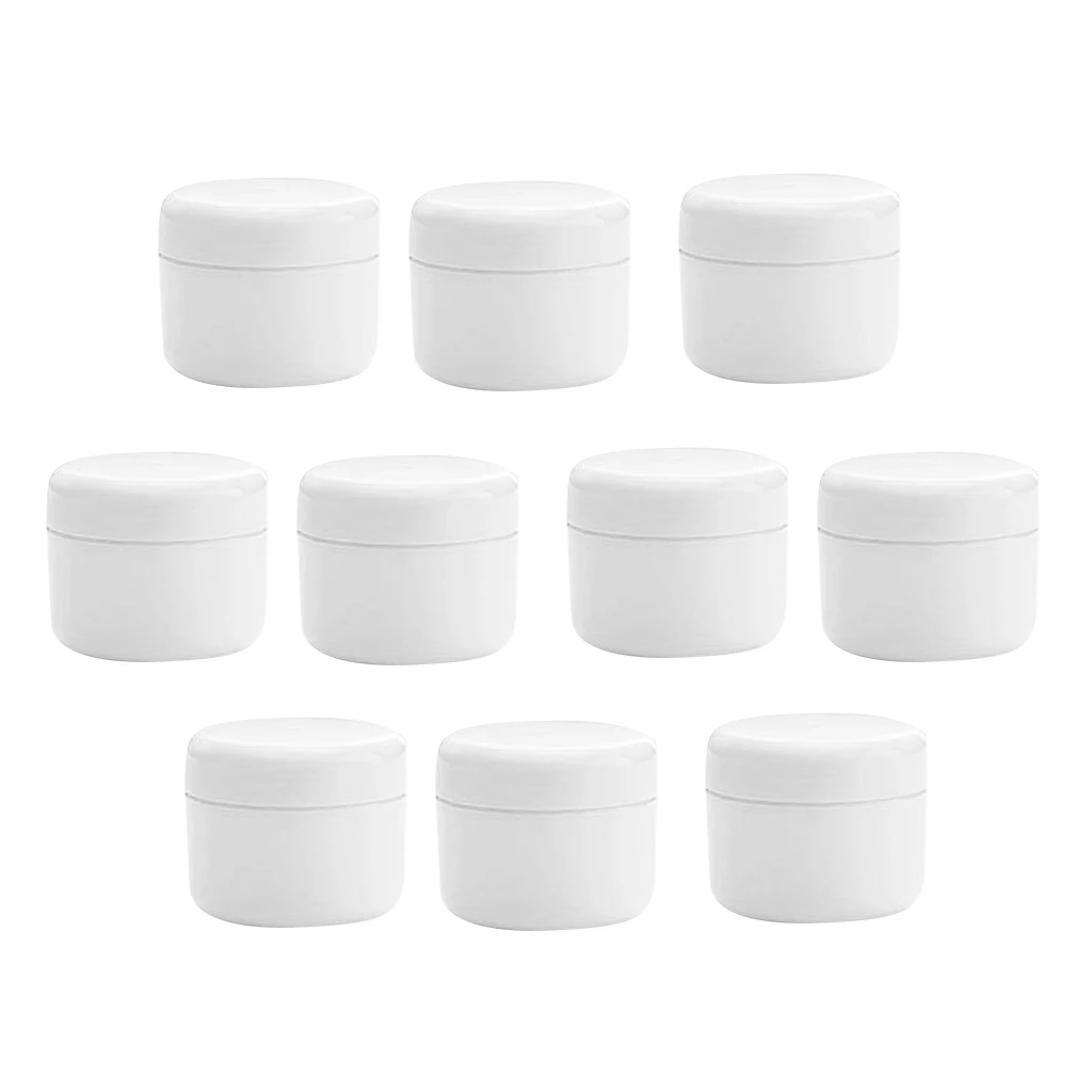 

10 Pieces Refillable Round Makeup Face/Hnad Cream Containers For Cosmetics