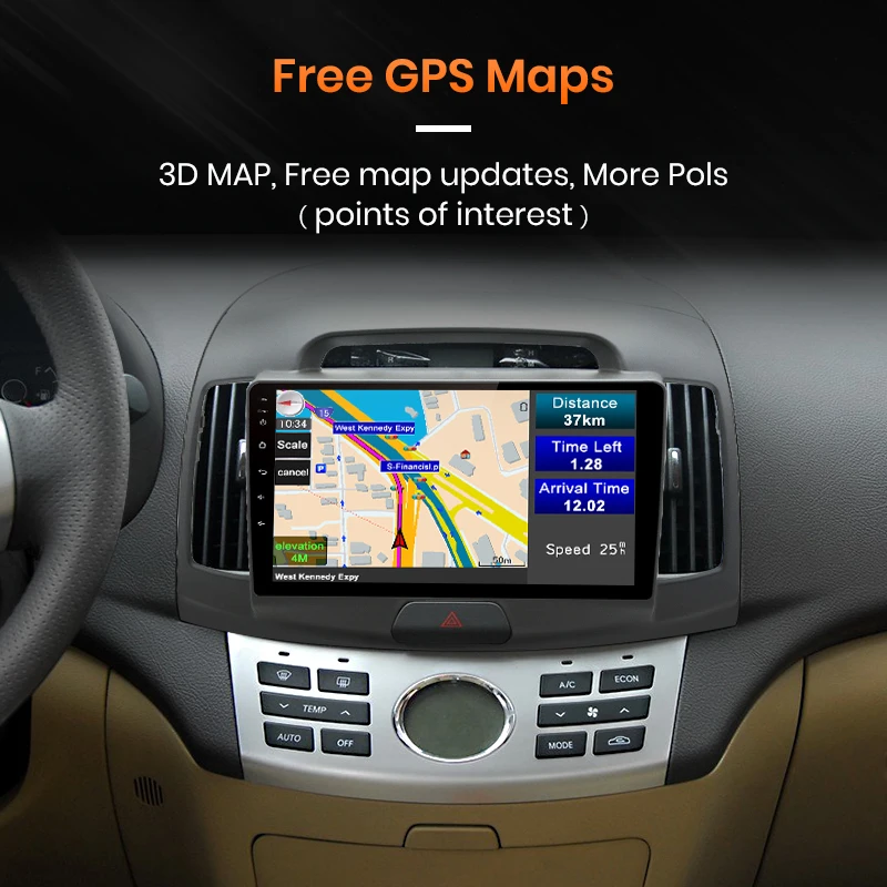 Автомагнитола AWESAFE PX9 для Hyundai Elantra 2006 2007 2008 2010 мультимедийный видеоплеер с GPS