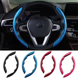 car universal steering wheel cover anti skid car ultra thin carbon fiber pattern steering wheel booster car carbon fiber pattern free global shipping