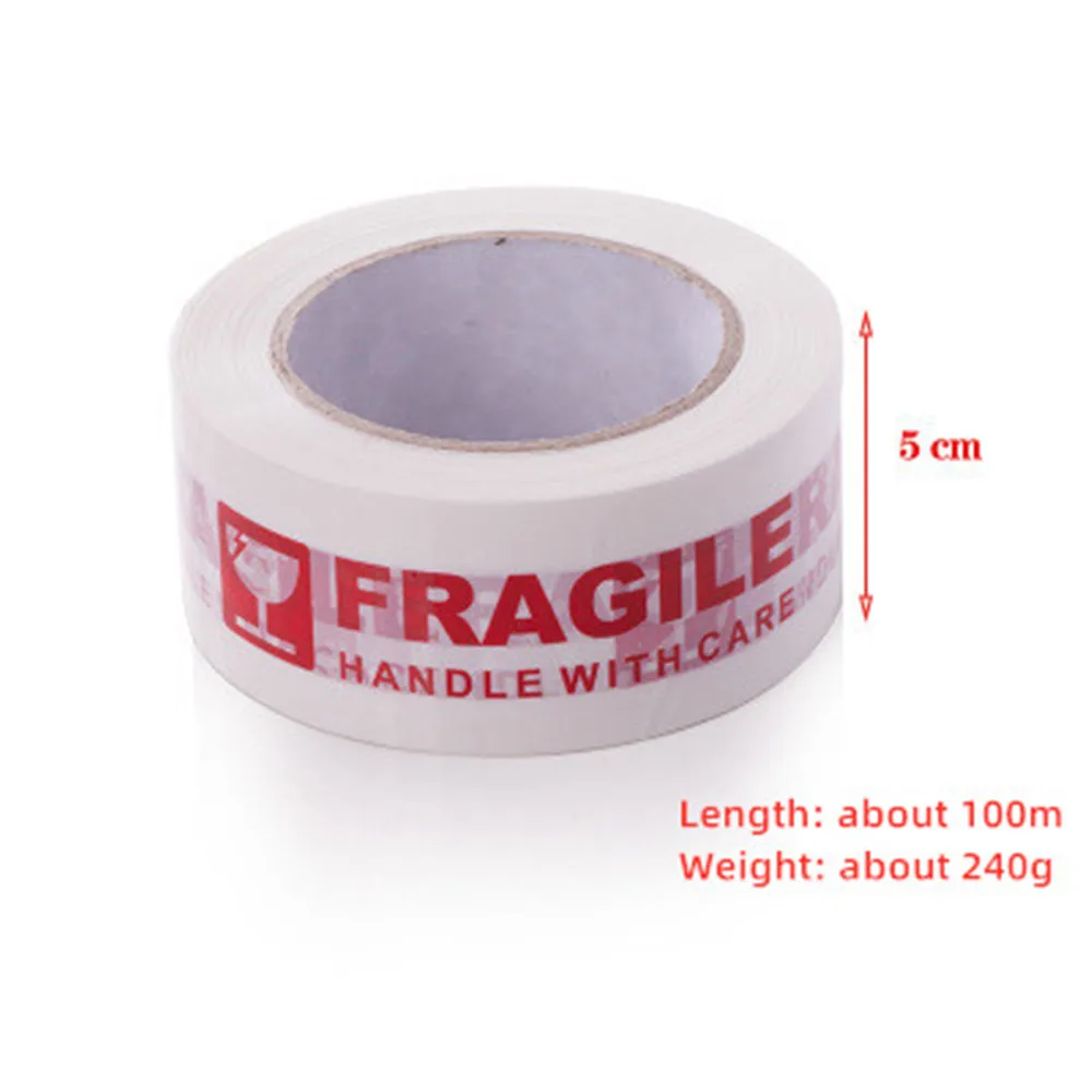 1 рулон хрупкая предупреждающая лента ручка с заботой Экспресс коробка упаковка
