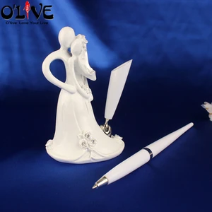Свадебная ручка для жениха и невесты, Подарочная коробка, белая каучуковая Свадебная ручка для подписи, регистрация гостей, перо для подписи, свадьба