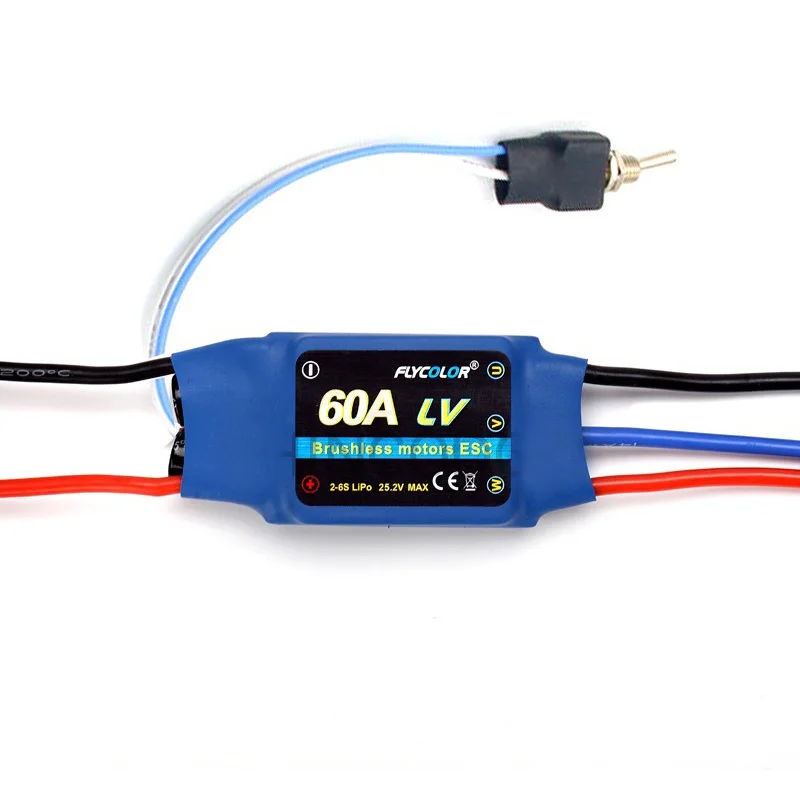 

1PCS ROV 24V 60A Brushless ESC Underwater Thruster Forward/Backward Speed Controller 2-6S Lipo Parts for RC Boat Submarine