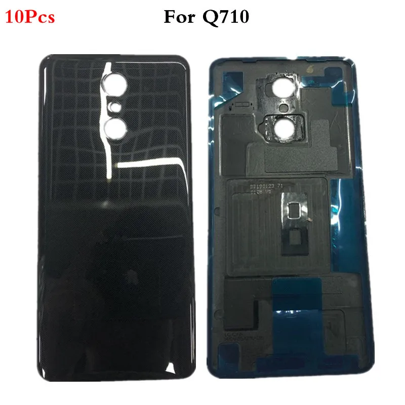 10 шт./лот для LG Stylo 4 Q710 Q710CS Q710MS Крышка батарейного отсека задняя крышка корпус с