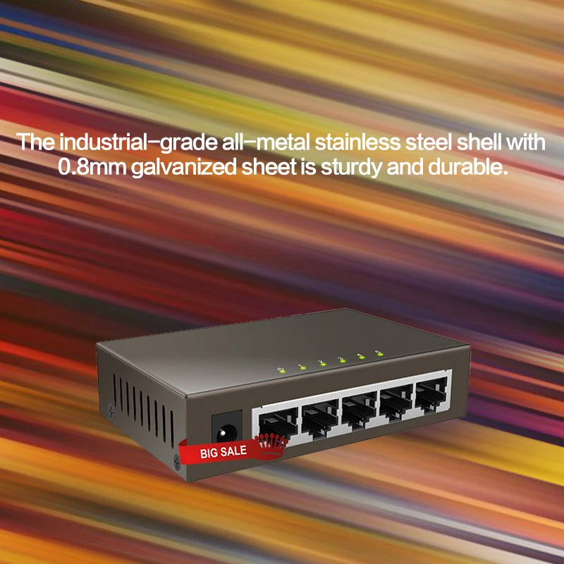 GLTEG1005D 5 портов гигабитный Ethernet коммутатор 10/100/1000Mpbs сетевой авто MDI/MDIX|Сетевые