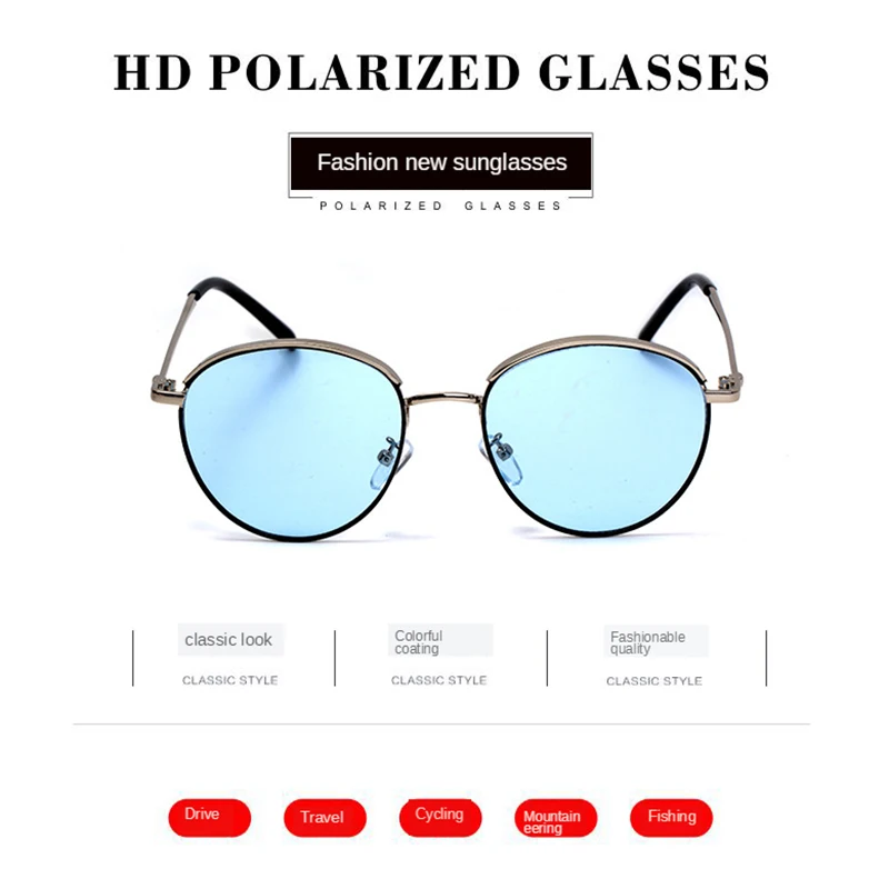 

2021 New Style Round Sunglasses Women Fashion Vintage Pink Luxury Sun Glasses For Fas Trend Oculos Feminino Redondo Gafas Vasos