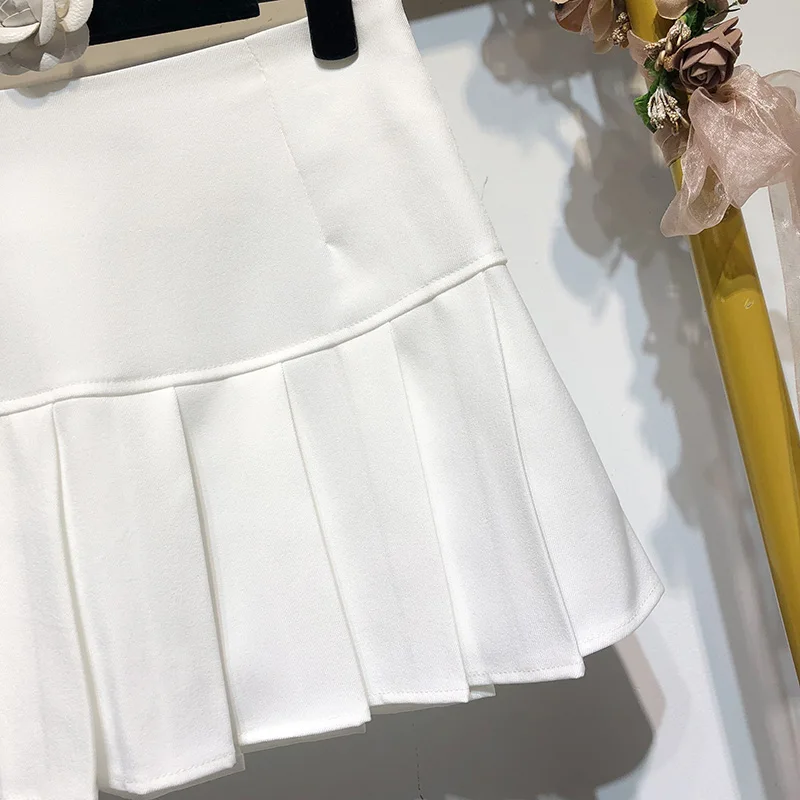 Фото Pleated High Waist Mini Skirt Women Sexy White Micro Ladies Korean Style Summer Miniskirt Y2k Egirl Hot accessory Женская одежда Pleated High Waist Mini Skirt Women Sexy White Micro Ladies Korean Style Summer Miniskirt Y2k Egirl Hot accessory Женская одежда