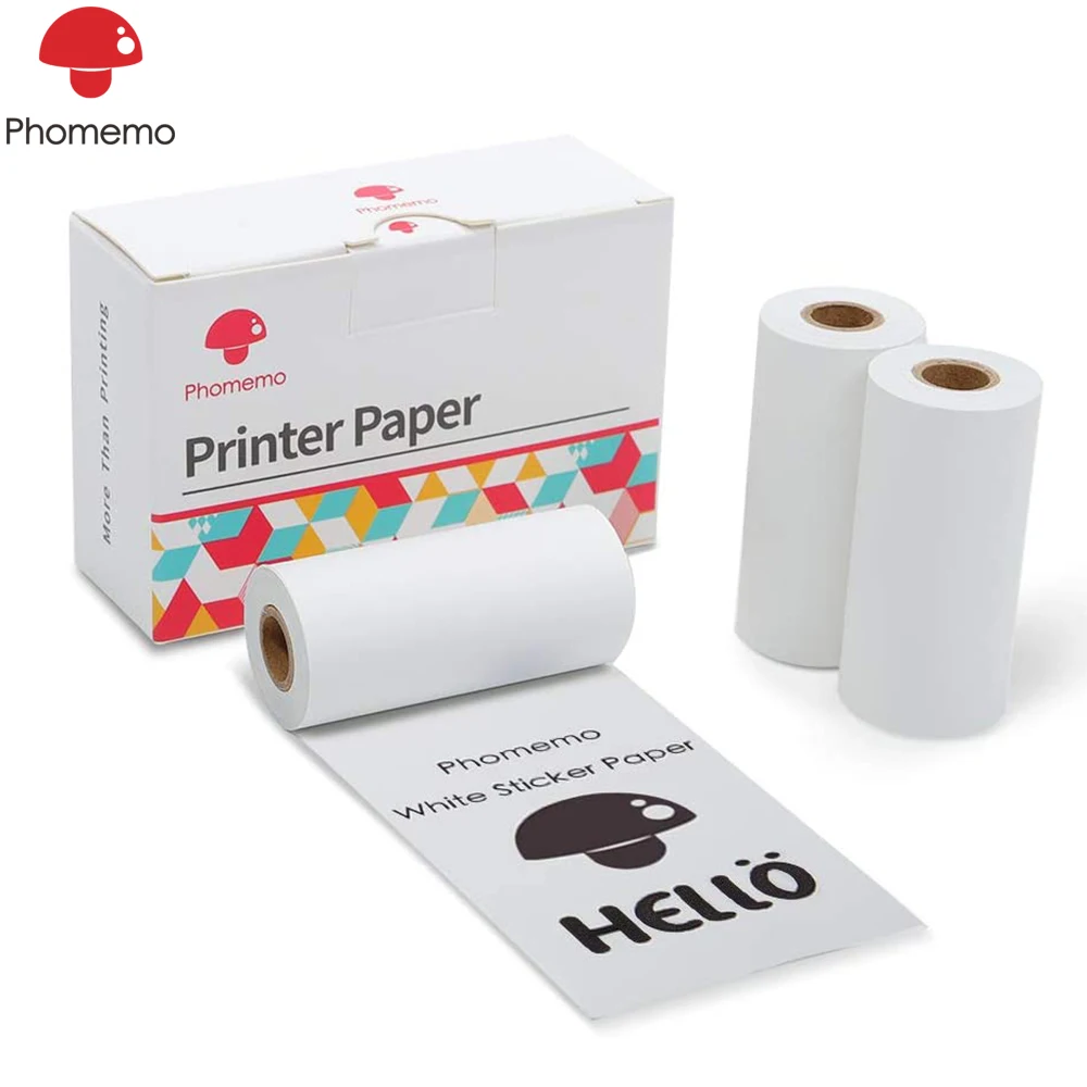 Фотобумага Phomemo самоклеящаяся термобумага для M02/M02S/M02Pro Mini Printer фотобумага бумага
