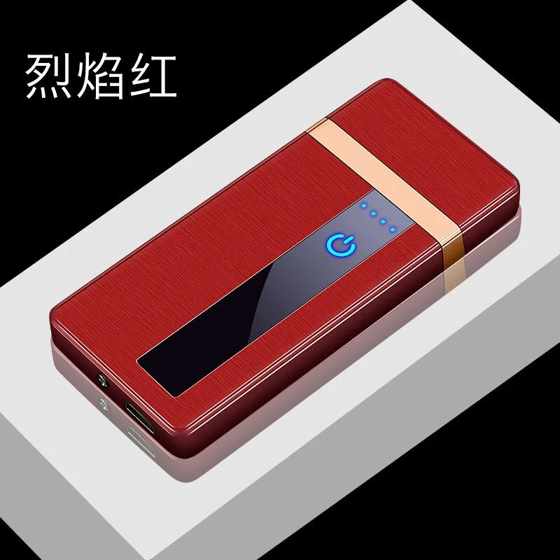 Сенсорная Индукционная ветрозащитная Электронная USB зажигалка металлическая