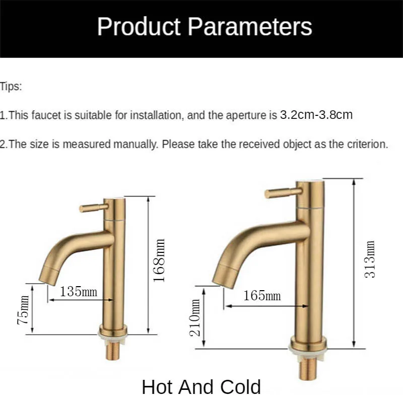 Матовая Золотая насадка для раковины в ванную комнату с одним отверстием и