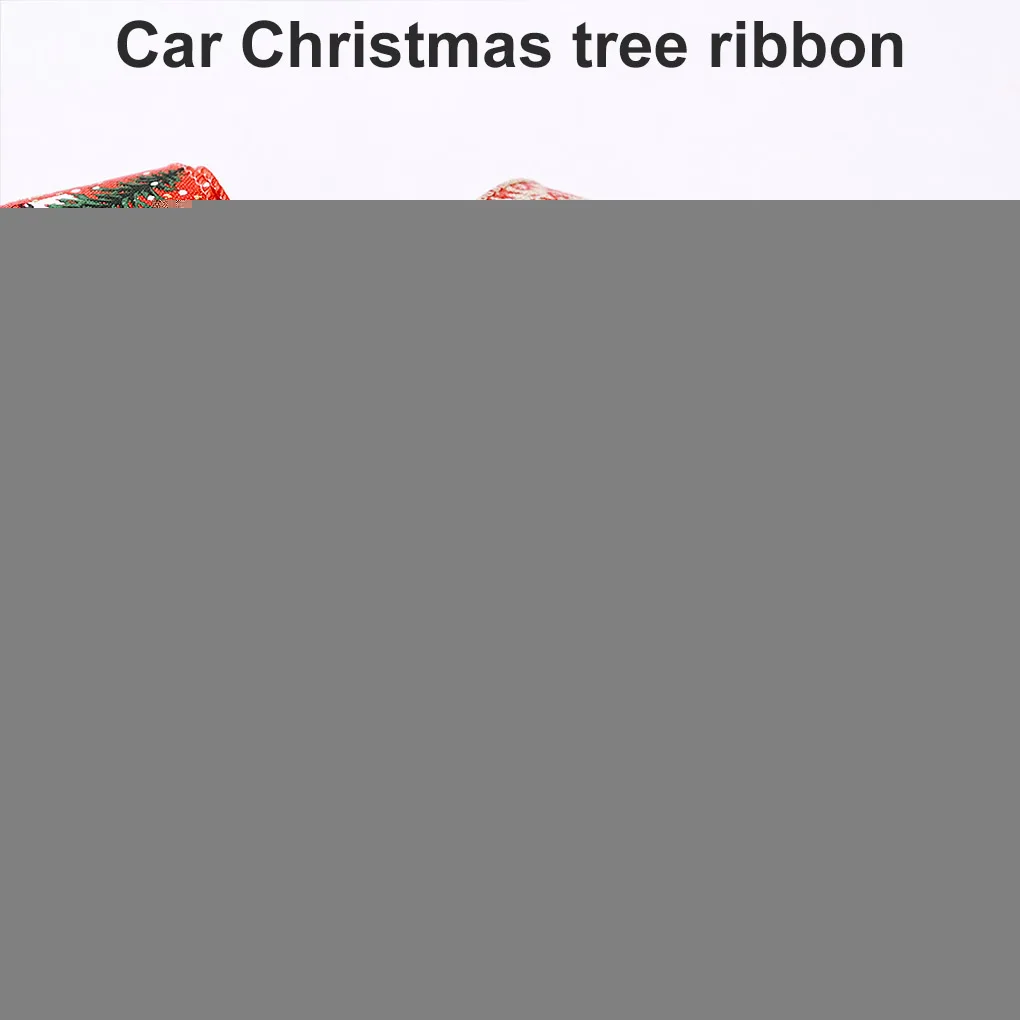 

2 Pieces Christmas Tree Ribbon Home Office Shop Party Decorative Burlap Ribbon Car Decoration Bands