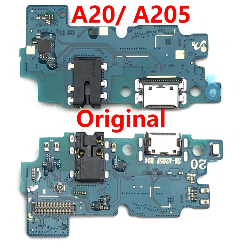 Оригинал для Samsung Galaxy A20 A205F A205 Стандартная плата с USB портом зарядки гибкий кабель