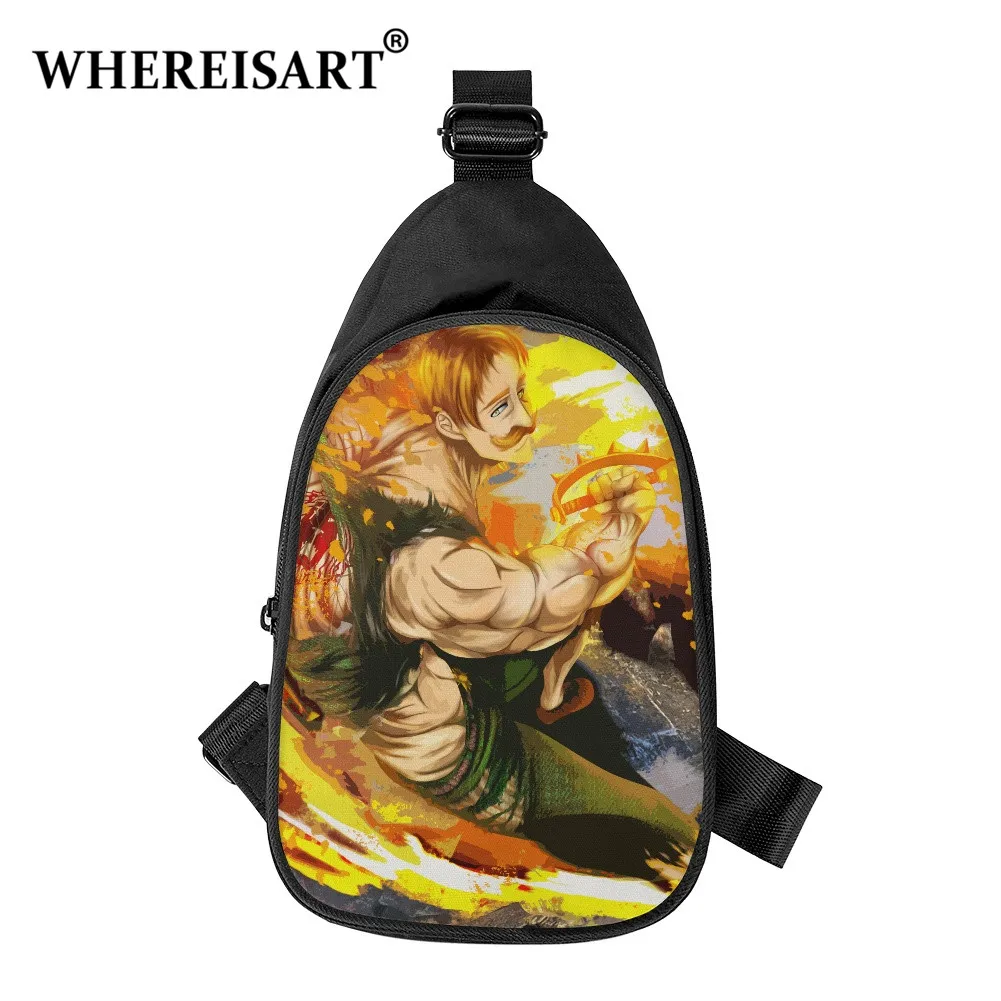 

Сумка на плечо унисекс, с рисунком семь смертных грехов