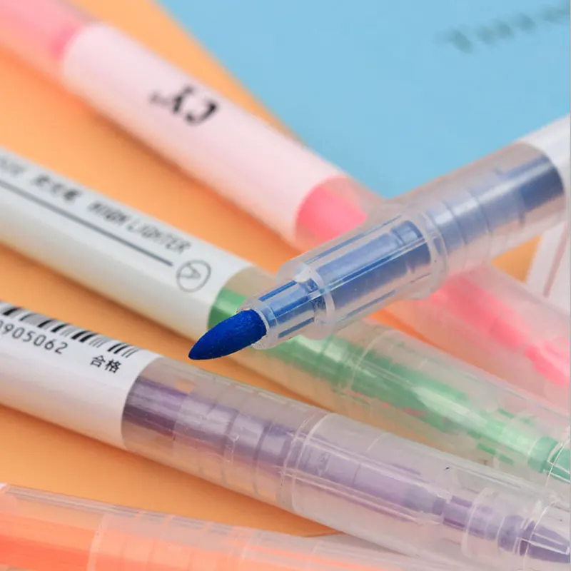 6 цветов двойные фетровые наконечники наборы ручек Профессиональный маркер