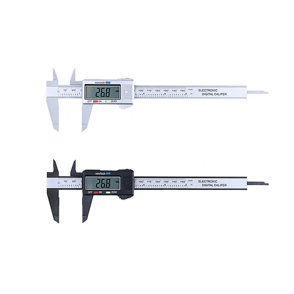 Caliper Ruler Carbon Fiber Composites LCD Digital 0-150mm Gauge Micrometer Measuring Toolwith Inch to MM Conversion | Инструменты