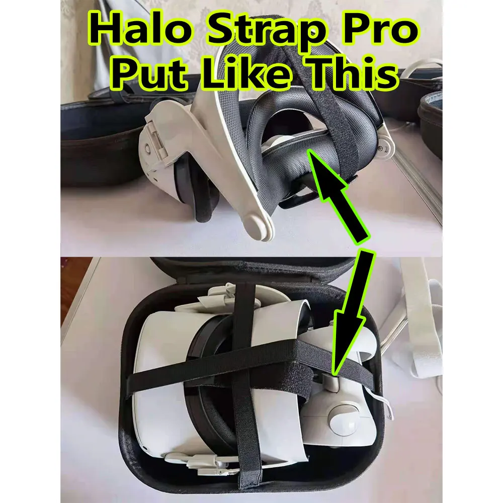 Портативная сумка для хранения с ремешком Halo Oculus Quest 2 чехол EVA жесткая защитная