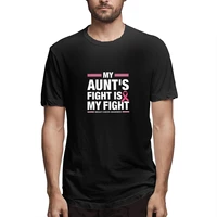my aunts fight is my fight breast cancer awarenes graphic tee mens short sleeve t shirt funny tops
