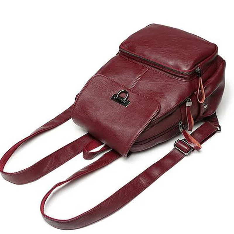 Женский дизайнерский рюкзак из натуральной кожи женская школьная сумка для