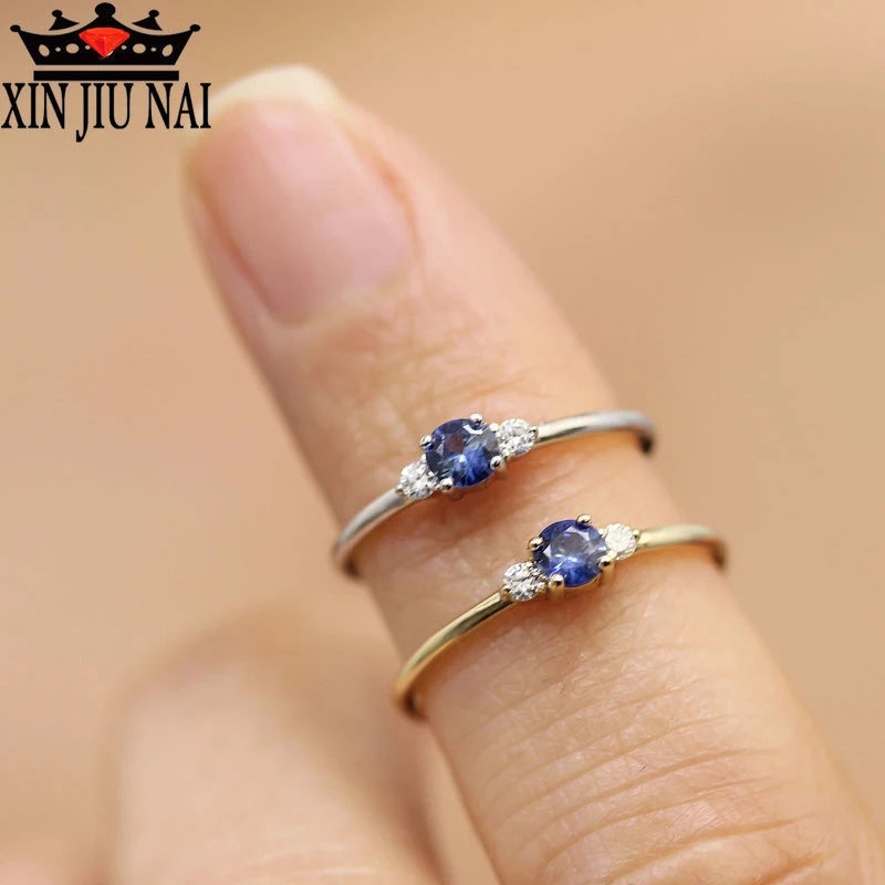 Модное простое сапфировое кольцо с подвеской сексуальные женские модельные