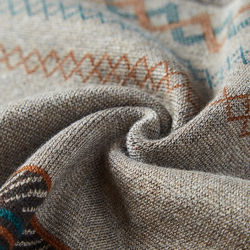 2020 Повседневный толстый теплый зимний вязаный свитер на молнии Мужская одежда