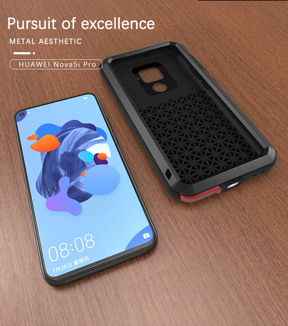 Чехол LOVE MEI для Huawei Nova 5i Pro Mate30 Mate 30 Lite противоударный сверхпрочный силиконовый