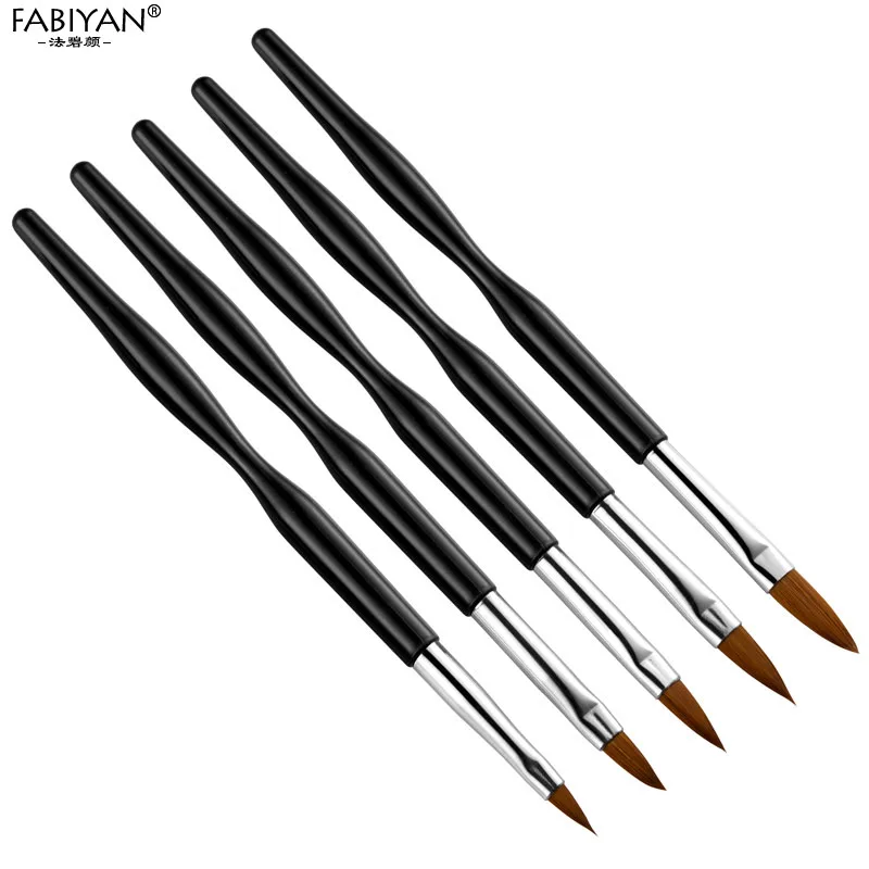 5 шт./компл. кисти для рисования акриловой пудры инструмент маникюра ручка 3D с