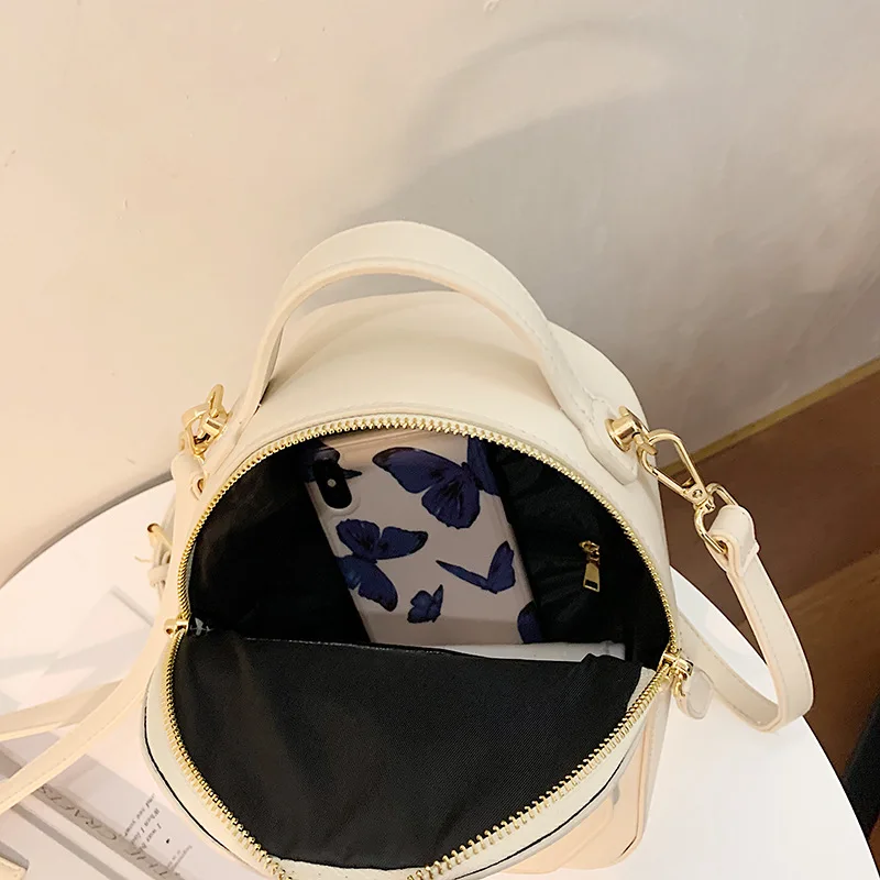 

Solid Color Women Leather Backpack School Travel Bags 2020 New Simple Fashion Daily Bag Lady Shoulder Crossbody Bags Backpacks