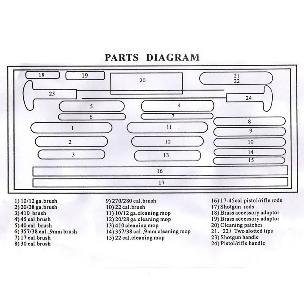 Tourbon Универсальный комплект для чистки пистолета латунная винтовка ручной