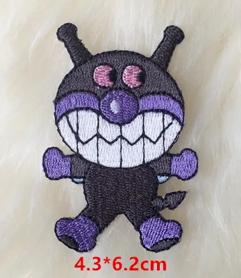 Японские Мультяшные милые вышитые нашивки Anpanman термоклейкая аппликация для